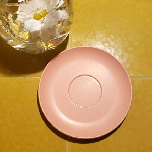 WINDSOR Melmac Vintage 50s Dessert Plate / Saucer / Coffee Cup in Pink MCM - Picture 3 of 11